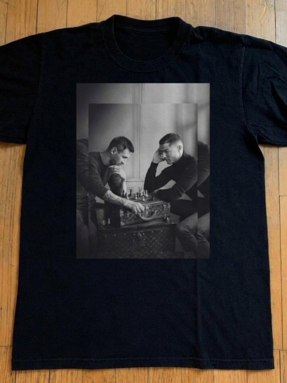 Ronaldo Messi Football Chess World Cup T-shirt Reprint